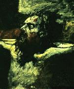 Nikolai Ge Head of Jesus. Preparation for The Crucifixion. Spain oil painting artist